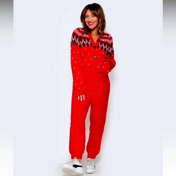 Smash & Tess Fair Isle Jumpsuit Size XS/S - Picture 1 of 6
